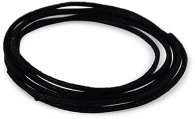 Waskoord 1 mm zwart, per meter
