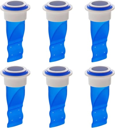 Doucheafvoer Beschermer - Vloerzeef Afvoerplug - Voorkomt Verstoppingen - Eenvoudige Installatie - 6 Stuks - Blauw
