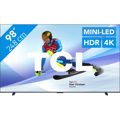 TCL 98C61K | 98 4K QD-Mini LED Smart TV | Google TV | 120Hz | Dolby Vision IQ