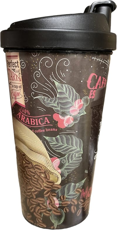 Titiz coffee to go Arabica 600 ml - koffie of theebeker voor onderweg met sluitklepje