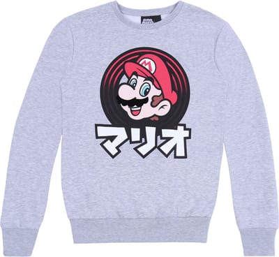 Grijze heren sweater SUPER MARIO