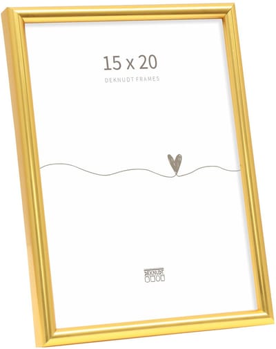 Deknudt Frames fotolijst  S011A4 - smal goud in kunststof - 15x20 cm