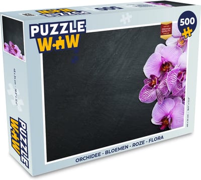 Puzzel Orchidee - Bloemen - Roze - Flora - Legpuzzel - Puzzel 500 stukjes