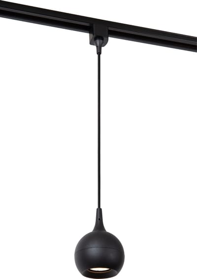 Lucide TRACK FAVORI Hanglamp - 1-fase Railsysteem / Railverlichting - 1xGU10 - Zwart (Uitbreiding)
