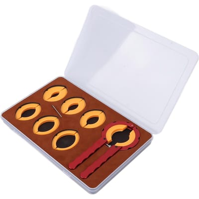 Legering Horlogelunette Verwijderaar Verschillende Maten Horlogelunette Ring Openingsgereedschap voor Horlogereparatie Rood white