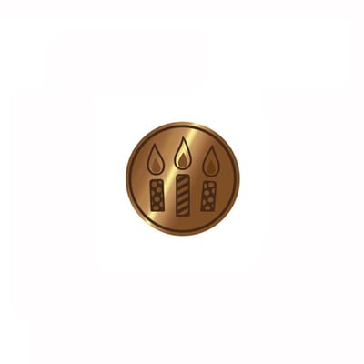 Waxzegel stempel Kaarsjes