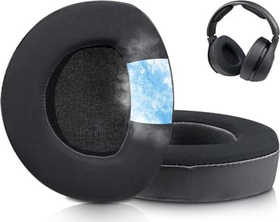 Vervangende Koel Gel Oorkussens voor Sennheiser HDR160, HDR170 en HDR180 Hoofdtelefoons - Geluidsisolerende Foam Earpads en Comfortabele Kussens - Zwart