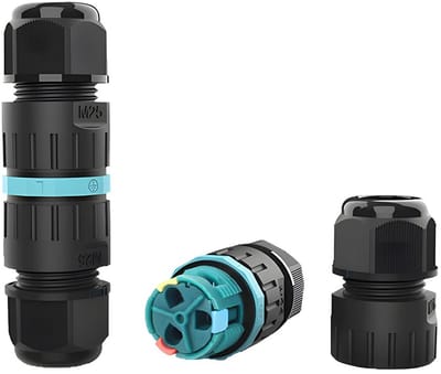 2x IP68 Waterdichte Kabeldoos Met Klemmen voor Buiten Tuin en Grondverbindingen