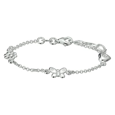 armband diverse bedels 13 + 2 cm