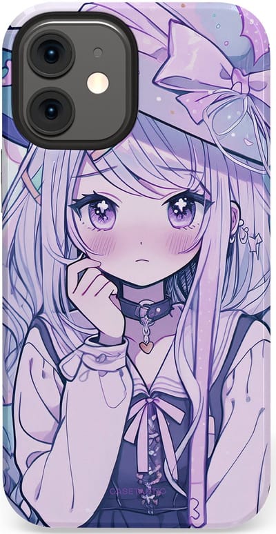 Casetastic Hoesje Geschikt voor Apple iPhone 12 Mini - Stijlvolle Beschermende Duo-layer Case - Yume Meisje
