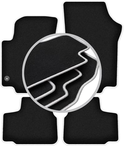 CARLUX-SILVER automatten voor: Volkswagen Up! achterklep (2011-)