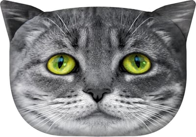 Bertoni - Design sierkussen met kat motief sierkussen met verborgen ritssluiting en vulling Lolek