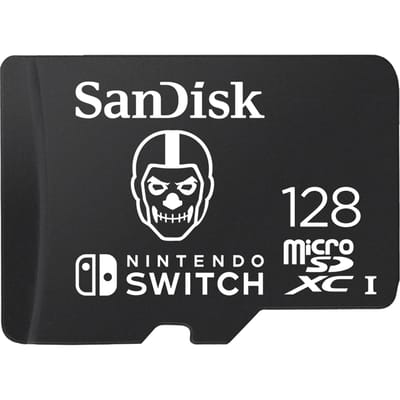 SANDISK microSDXC Extreme 128GB (U3/UHS-I/CL.10/R100/W60) Fortnite, Skull Trooper microSDXC-kaart 128 GB UHS-I