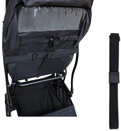 Kinderwagen Zitband - Zitbanden Set - Reizen met baby - Universele Pasvorm - 2 Stuks - Zwart