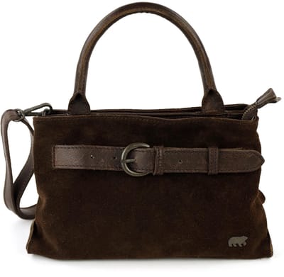 Bear Design Aagje Suede Leren Handtas - Bruin