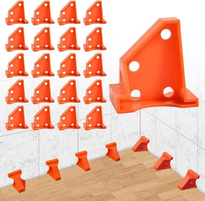 Vloerafstandhouders - Installatiehulpmiddel - Vloeren leggen - Driehoekontwerp - 20 stuks - Oranje