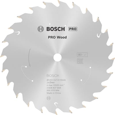 Bosch PRO Wood accublad voor cirkelzagen 140 x 1,5 x 10 mm - 2608837669