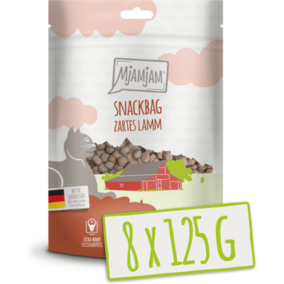 MjAMjAM - Snackzak - Mals lamsvlees 8 x 125 g