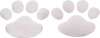 Hacebo® - Hondenpoot Stickers - 2 paar - Zilver