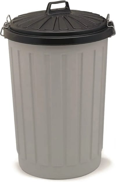 Afvalemmer rond met deksel 90 liter - Afval scheiden - Afvalemmer - vuilnisemmer - afvalbak