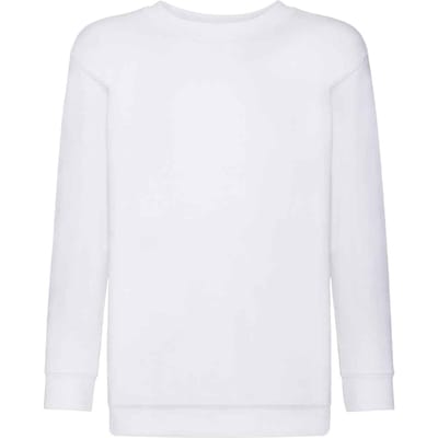 Fruit of the Loom Kids / Kinderen Klassieke Drop Schouder Sweatshirt (Wit)