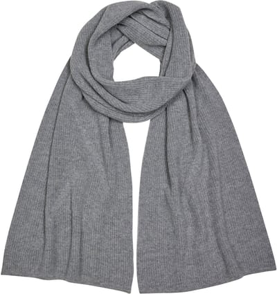FALKE Selection Structured sneldrogend warm wol wintersjaal unisex grijs - maat ONESIZE