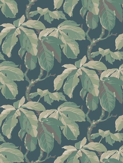 Boråstapeter Vliesbehang 4838 - New Heritage - Botanisch Blauw - 53cm x 10.05m
