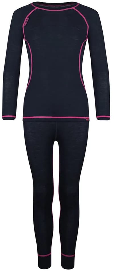 Trollkids Merino Basislaag Set Zwart 128 cm Jongens,Meisjes