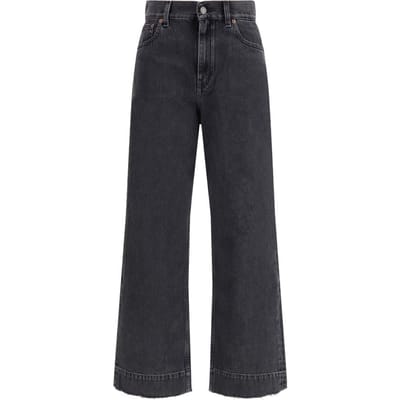 Chloé Zwarte Katoenen Hoge Taille Jeans