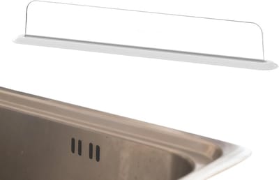 Keuken spoelbak spatscherm - Antislip deflector - Netjes koken en afwassen - Stabiel ontwerp met zuignappen - 40 cm lengte