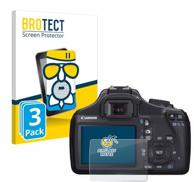 BROTECT - Screenprotector voor Canon EOS 1100D - Folie Beschermfolie Beschermglas matte 3 Stuks