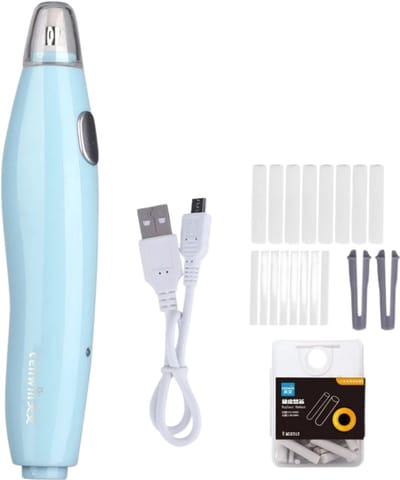 Nivard Elektrische Gum - Doezelaar - Electrische - Electric Eraser - Blauw + Extra Gummen