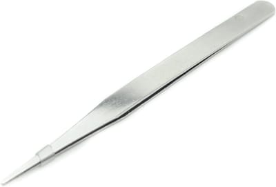 Let op type!! JIAFA JF-603 Straight Tip Tweezers(Silver)