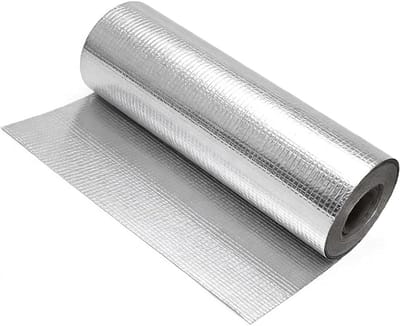 Hittebeschermingsmat van gealuminiseerd materiaal, zelfklevend, voor isolatie en bescherming van slangen (60 x 100 cm)