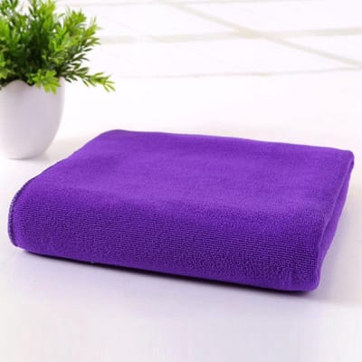 Handdoek microfiber voor sport of op reis! Supersnel drogend materiaal. (X-Large 140x70cm) kleur paars