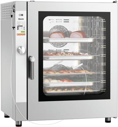 Bartscher Combisteamer - SILVERSTEAM - Elektrisch - 10 Niveaus - 50°C/300°C - 400V - Touchscreen - 890x835x1065mm