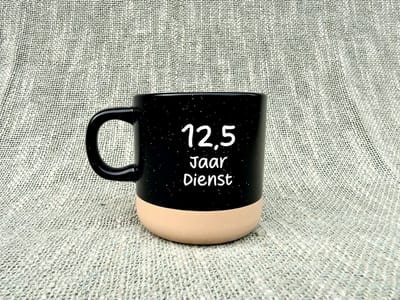 12,5 jaar in dienst mok - 12,5 jaar jubileum - Man - 12,5 jaar in dienst - 12,5 jaar jubileum werk - Werk - Jubileum - 12,5 jaar in dienst versiering