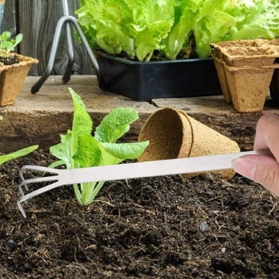 Stainless Steel Bonsai Rake met Ergonomische Handgreep voor Efficiënt Wortel Losmaken en Onderhoud van Bonsai Bomen