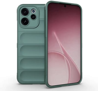 MobyDefend Hoesje - Geschikt voor Oppo Reno15 F / Oppo Reno15 FS - TPU Gripcase - Groen