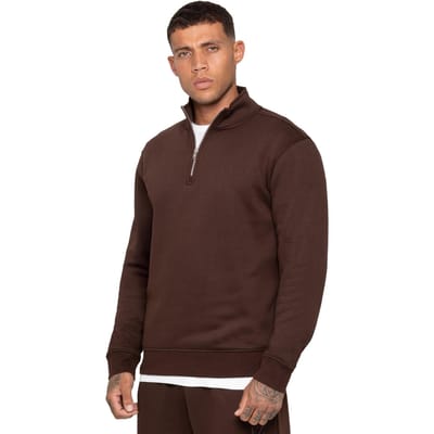 Enzo Milano | Heren Half Zip Sweatshirt