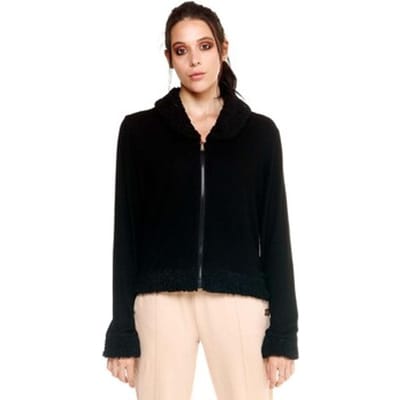Fleece Jack Leone 1947 Woman Crop Hoody Full Zip Chic Boxing