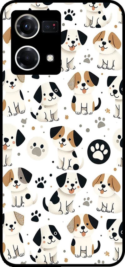 Smartphonica Telefoonhoesje Geschikt voor Oppo Reno8 4G met honden opdruk - TPU backcover case dog design geschikt voor Oppo Reno8 4G
