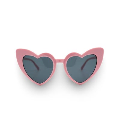 Montuurtjevoorjou - Ti Amo Pink - Kinder zonnebril - Roze - Hartjes vorm - Meisjes zonnebril
