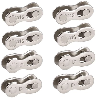 Dailygoody - Fietskettingschakels - Herbruikbare connector - Zilverkleurig - 11 versnellingen - Duurzaam en betrouwbaar - Geschikt voor elke fietser -...