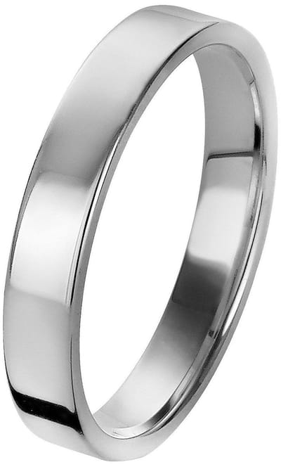 Orphelia Trouwring - 9 karaat Witgoudkleurig - 4.0 mm breed - OR125/40/NY/52