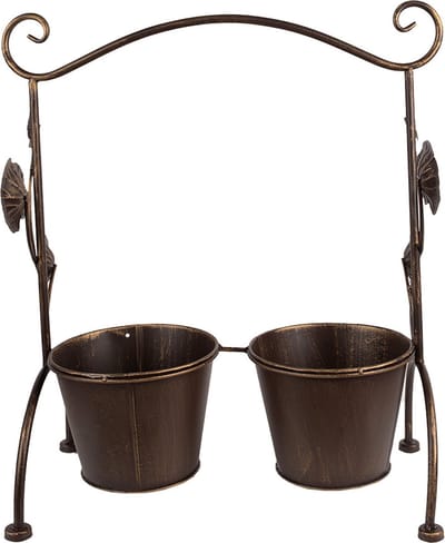 Clayre & Eef Bloempot 40x20x47 cm Bruin IJzer