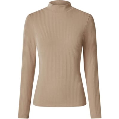 ESMARA Dames geribde trui (Beige, XS (32/34))