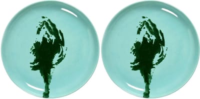 Serax - Ottolenghi Feast - Bord M - Azurblauw/Groen - 22 Ø - 2 stuks