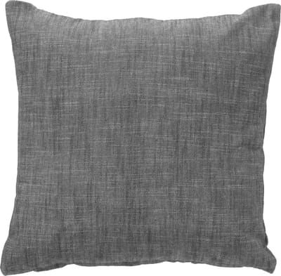 Dutch Decor NATURA - kussenhoes 45x45 cm - 100% biologisch katoen - Charcoal Gray - antraciet - met rits - zonder binnenkussen