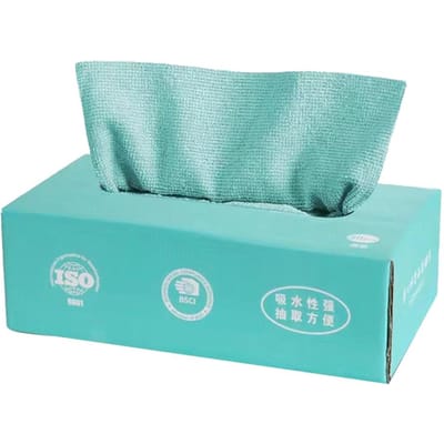 20 stuks/doos Microvezeldoek Absorberend Keukenreiniging Afwasdoek Anti-aanbak Olie Afwasdoeken Servetten Tafelgerei Huisreinigingsdoeken